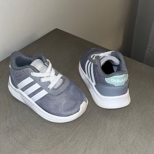 Gray Adidas Baby Shoe
